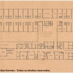 Hospital de Clinicas de Pelotas. Jarbas Karman e Alfred Willer, 1956. 3º pavimento